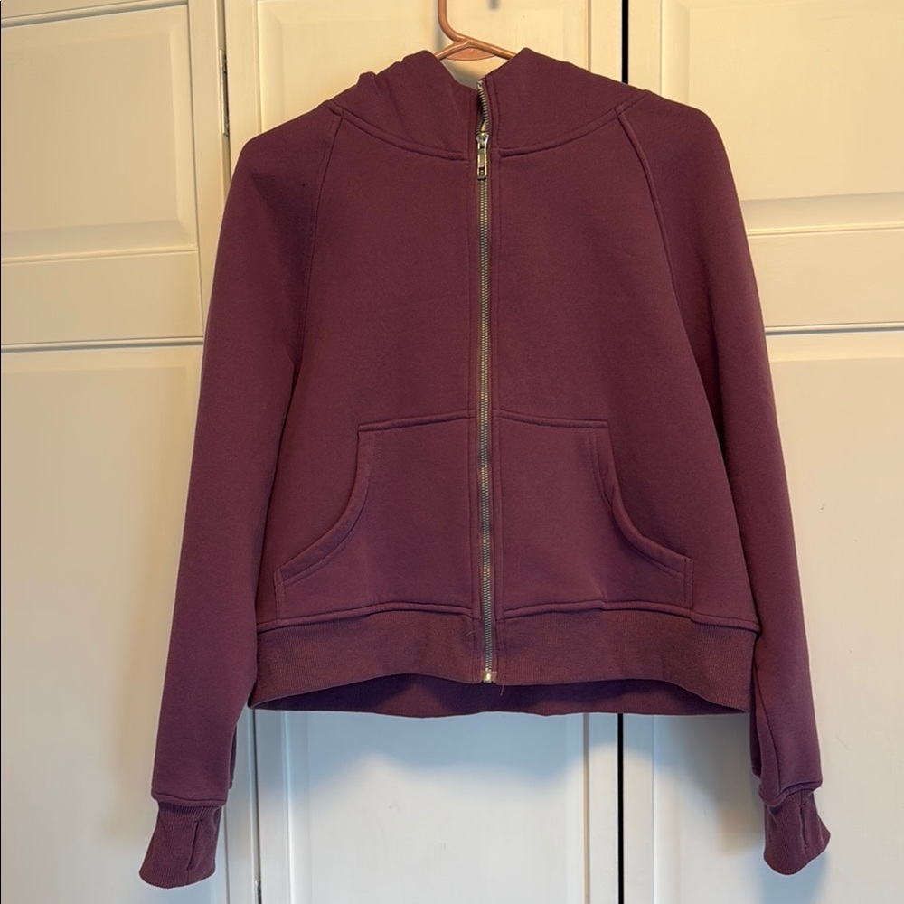 Women's cropped Purple Hoodie